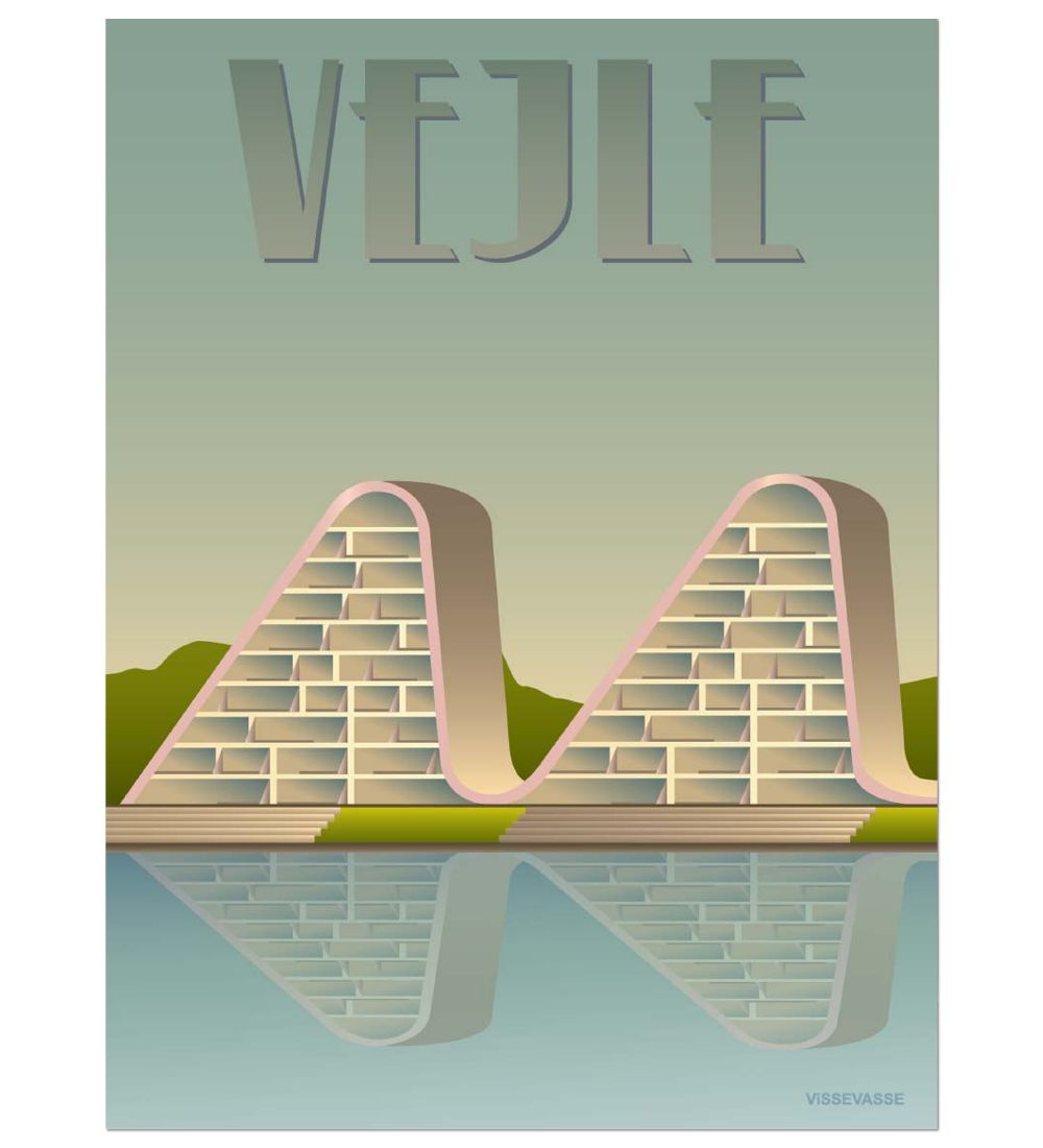 Vissevasse Poster - 30x40 - Vejle - Wave