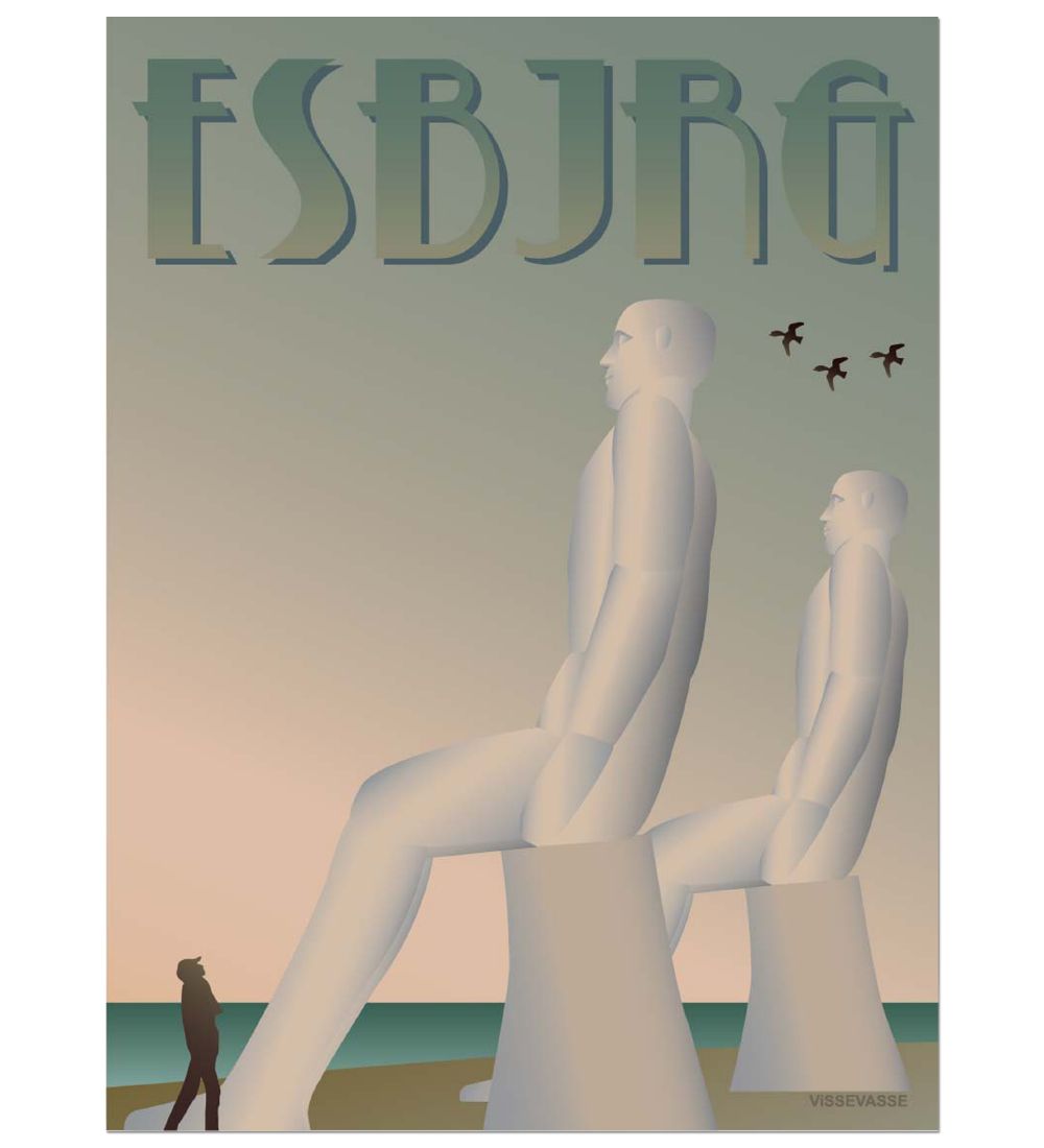 Vissevasse Affisch - 30x40 - Esbjerg - Männen