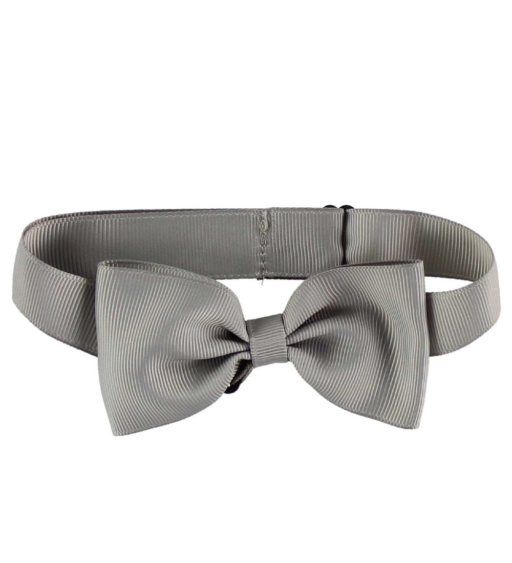 By Stær Bow Tie - Grosgrain - Grey w. Structure