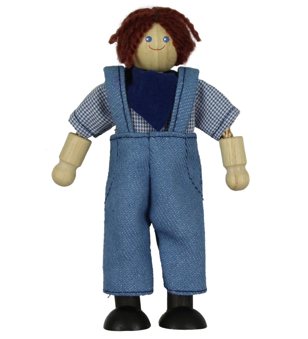 PlanToys Doll - Wood - Farmer - 13 cm