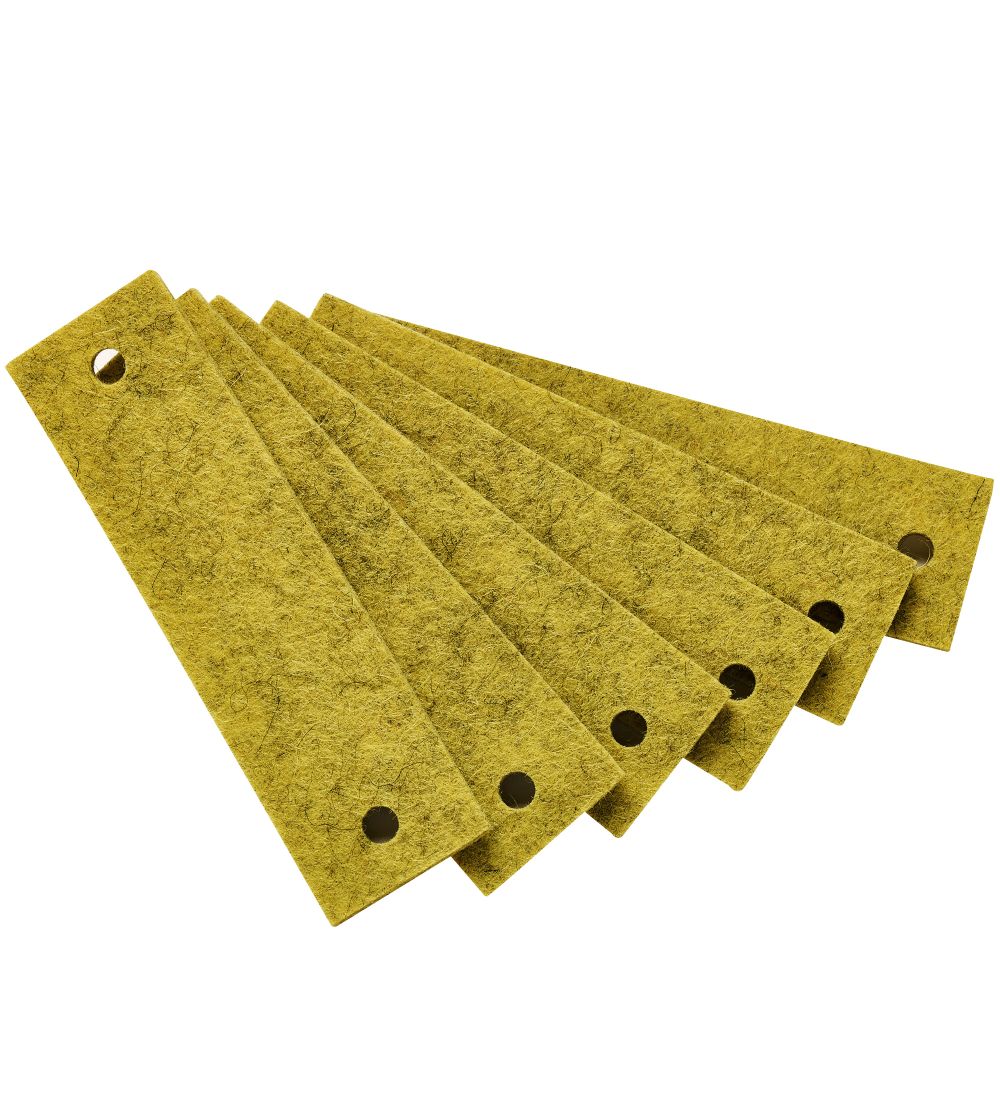 Leander Handles - 6 pcs - Felt - Yellow