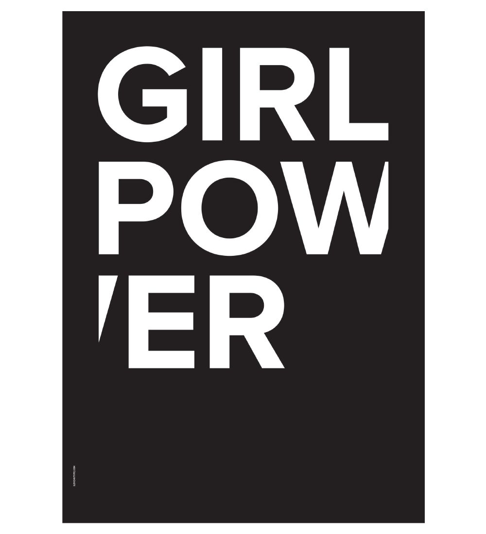 I Love My Type Poster - A3 - The Powerful Type - Girl Power