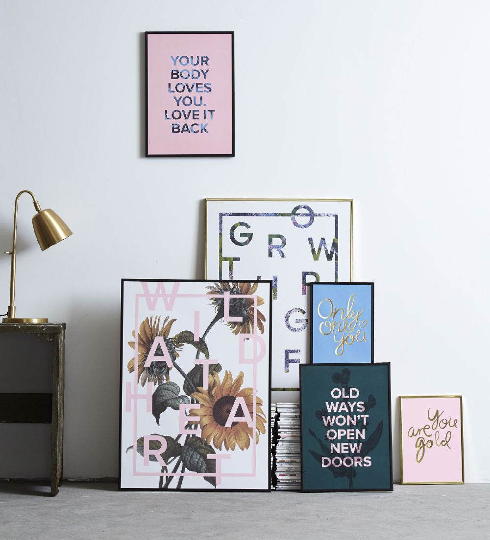 I Love My Type Juliste - A4 - You Are Gold - Vaaleanpunainen, Ku