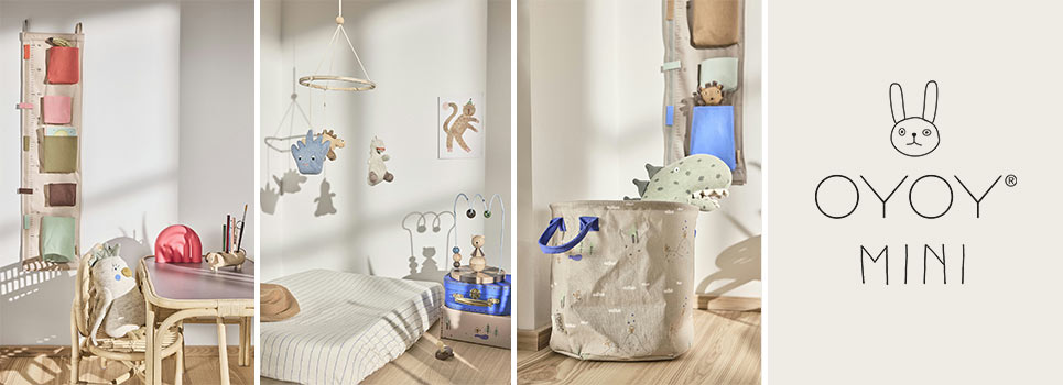 OYOY bedding, bibs etc.