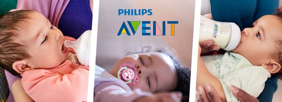 Philips Avent pacifiers and baby bottles