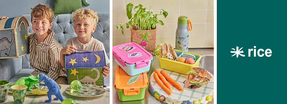 Rice lunch boxes, cups, storage baskets, and much more