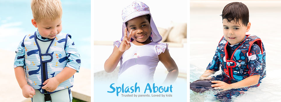 Splash About swim trunks, swimsuit etc.